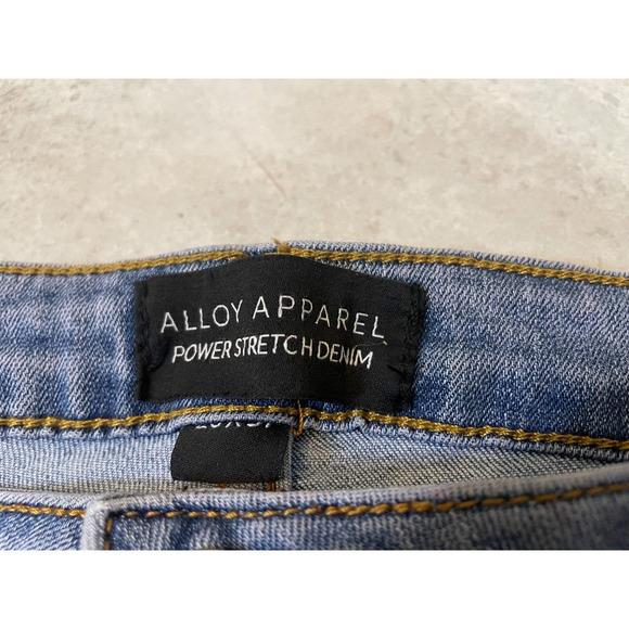 "ALLOY APPAREL Women Jeans Tall Stanton Flare Retro Disco Hippie Boho 20 x 37" - Picture 6 of 11